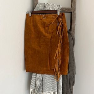 Vintage Suede Skirt